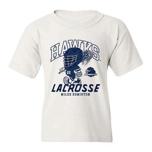 Monmouth - NCAA Men's Lacrosse : Miles Edmiston - Fashion Shersey Youth T-Shirt-0
