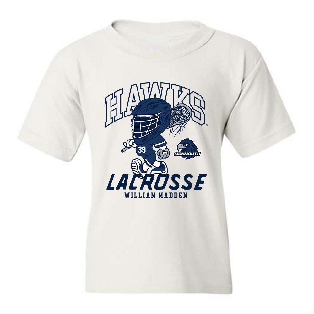 Monmouth - NCAA Men's Lacrosse : William Madden - Fashion Shersey Youth T-Shirt-0