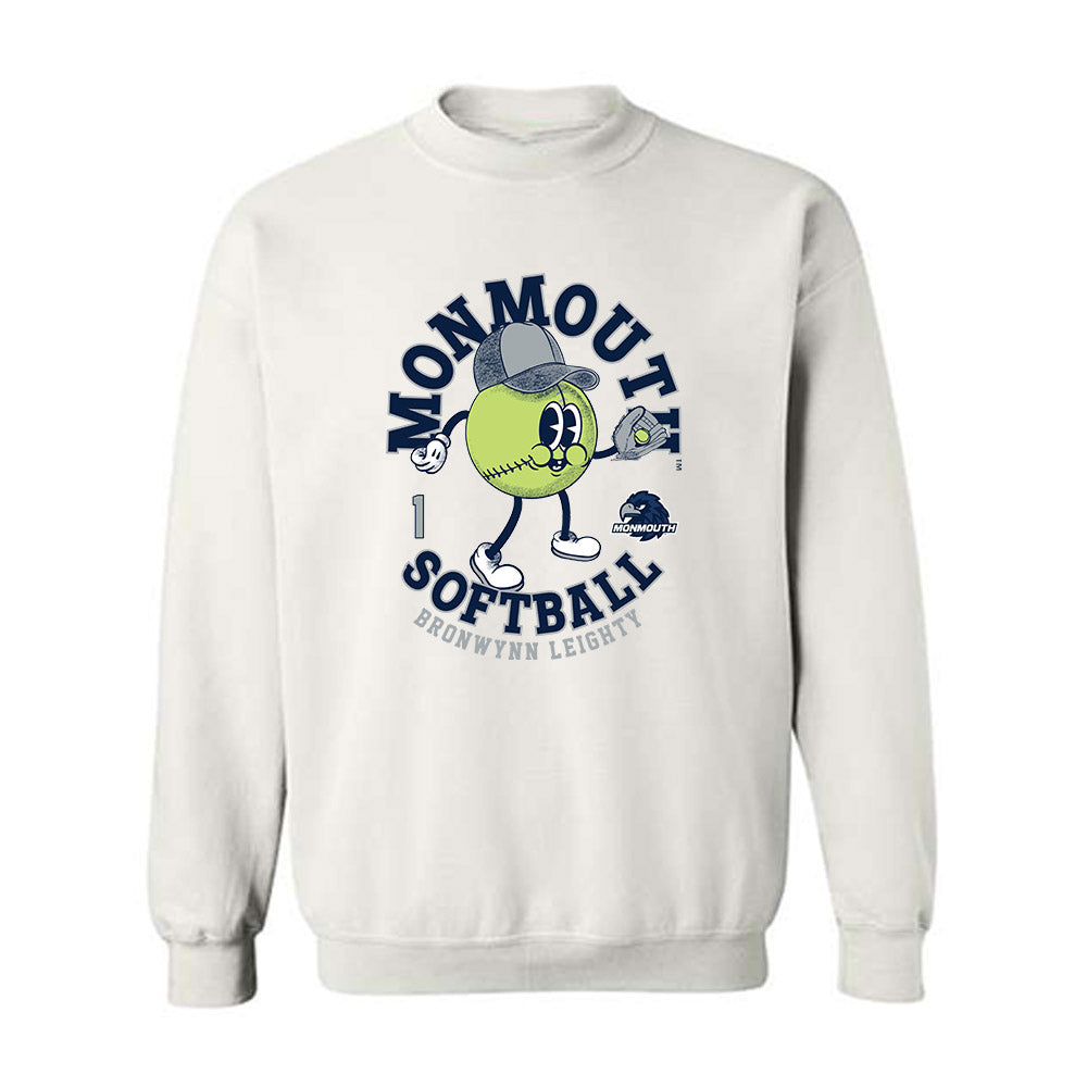 Monmouth - NCAA Softball : Bronwynn Leighty - Fashion Shersey Crewneck Sweatshirt-0