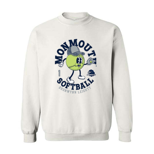 Monmouth - NCAA Softball : Bronwynn Leighty - Fashion Shersey Crewneck Sweatshirt-0