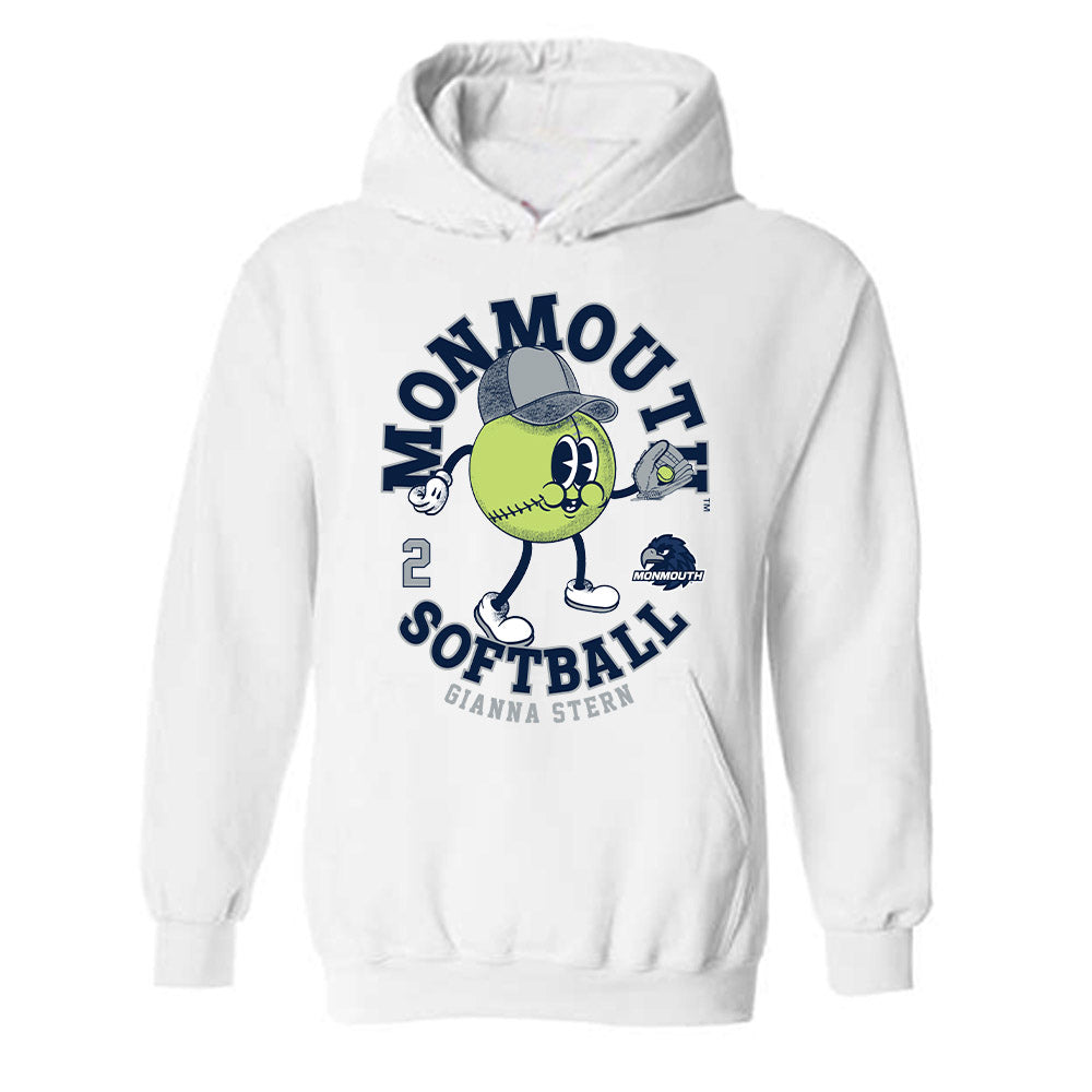Monmouth - NCAA Softball : Gianna Stern - Fashion Shersey Hooded Sweatshirt