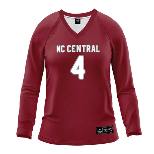 NCCU - NCAA Women's Volleyball : Hailey Gibbons - Maroon Volleyball Jersey-0