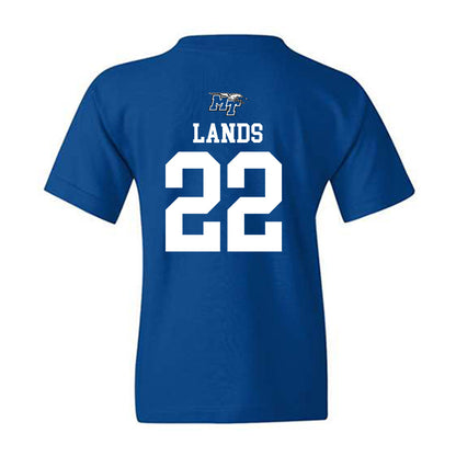 MTSU - NCAA Men's Basketball : Kamari Lands - Replica Shersey Youth T-Shirt-1