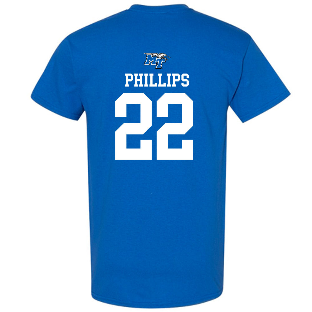 MTSU - NCAA Men's Basketball : Henry Phillips - Replica Shersey T-Shirt-1