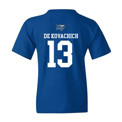 MTSU - NCAA Men's Basketball : Kevin De Kovachich - Replica Shersey Youth T-Shirt-1