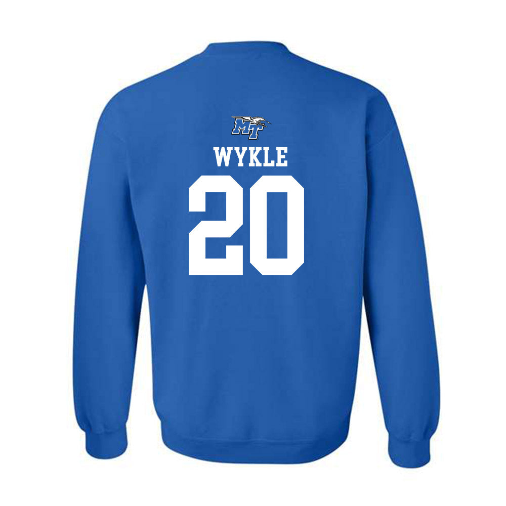 MTSU - NCAA Men's Basketball : Savon Wykle - Replica Shersey Crewneck Sweatshirt-1