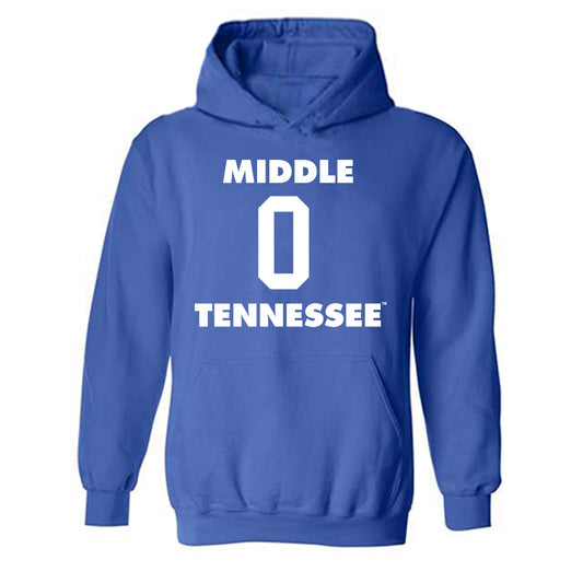 MTSU - NCAA Women's Basketball : Gracie Hamby - Replica Shersey Hooded Sweatshirt-0