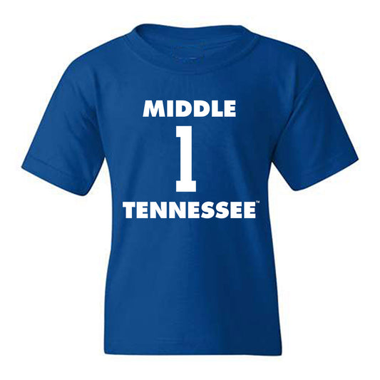 MTSU - NCAA Men's Basketball : Quinn Barnett - Replica Shersey Youth T-Shirt-0