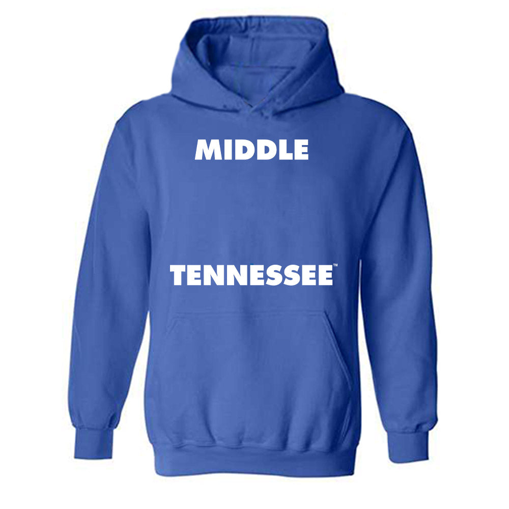MTSU - NCAA Women's Basketball : Xaionna Whitfield - Replica Shersey Hooded Sweatshirt-0