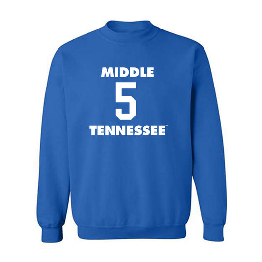 MTSU - NCAA Women's Basketball : Carsyn Swaney - Replica Shersey Crewneck Sweatshirt-0
