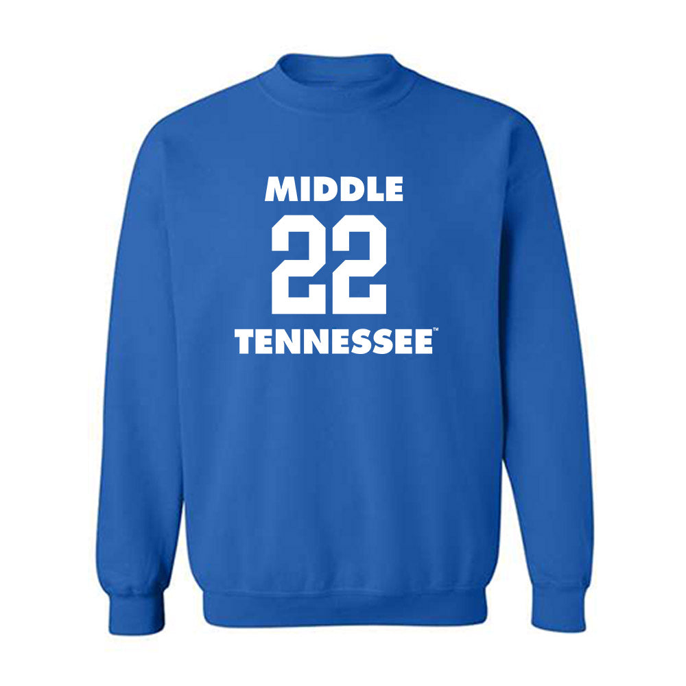 MTSU - NCAA Men's Basketball : Henry Phillips - Replica Shersey Crewneck Sweatshirt-0