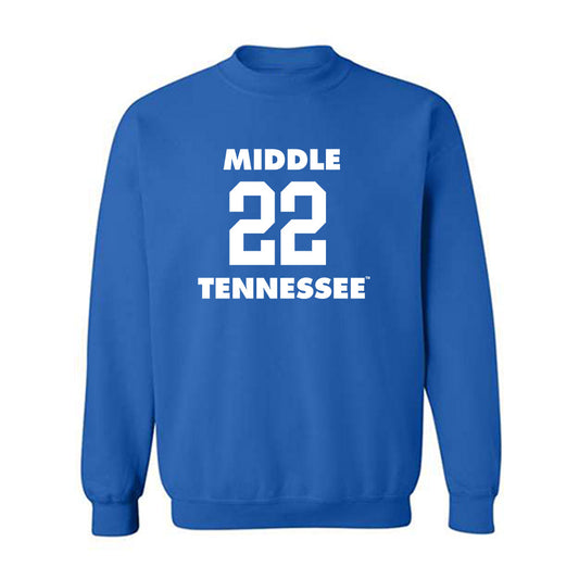 MTSU - NCAA Men's Basketball : Henry Phillips - Replica Shersey Crewneck Sweatshirt-0