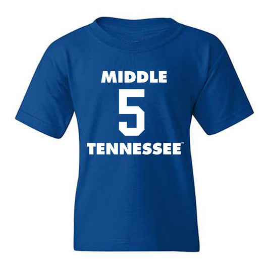 MTSU - NCAA Women's Basketball : Carsyn Swaney - Replica Shersey Youth T-Shirt-0