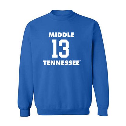 MTSU - NCAA Men's Basketball : Kevin De Kovachich - Replica Shersey Crewneck Sweatshirt-0