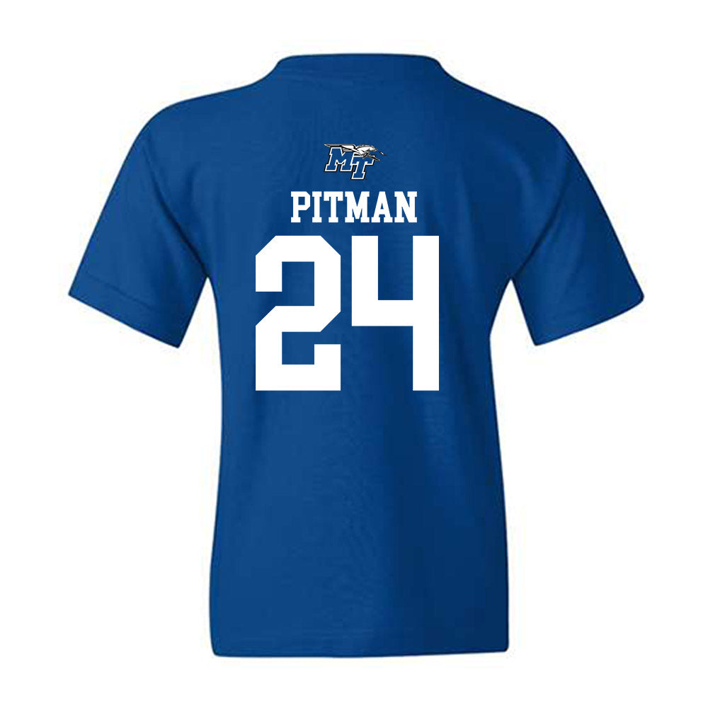 MTSU - NCAA Women's Soccer : Payton Pitman - Replica Shersey Youth T-Shirt-1