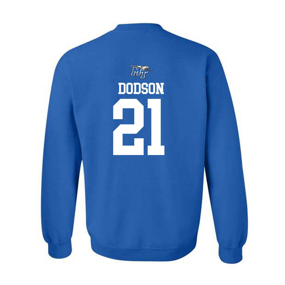 MTSU - NCAA Women's Soccer : Taylor Dodson - Replica Shersey Crewneck Sweatshirt-1