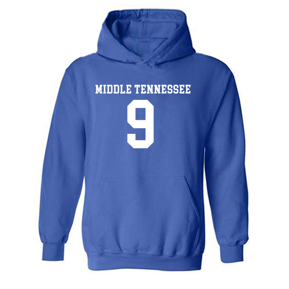 MTSU - NCAA Women's Soccer : Alli Craig - Replica Shersey Hooded Sweatshirt-0