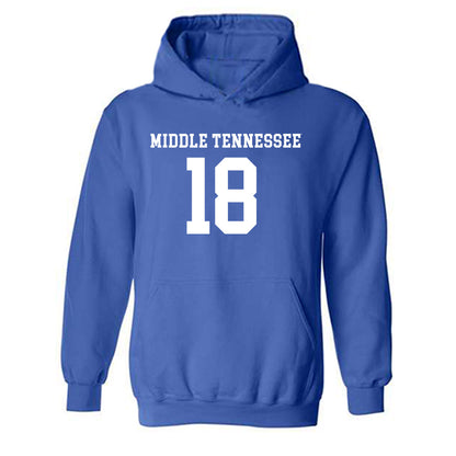 MTSU - NCAA Women's Soccer : Hailey Crabb - Replica Shersey Hooded Sweatshirt-0