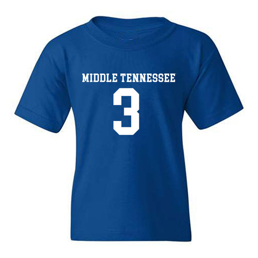 MTSU - NCAA Women's Soccer : Megan Carroll - Replica Shersey Youth T-Shirt-0