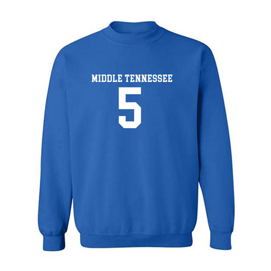 MTSU - NCAA Women's Soccer : Hailey Phillips - Replica Shersey Crewneck Sweatshirt-0