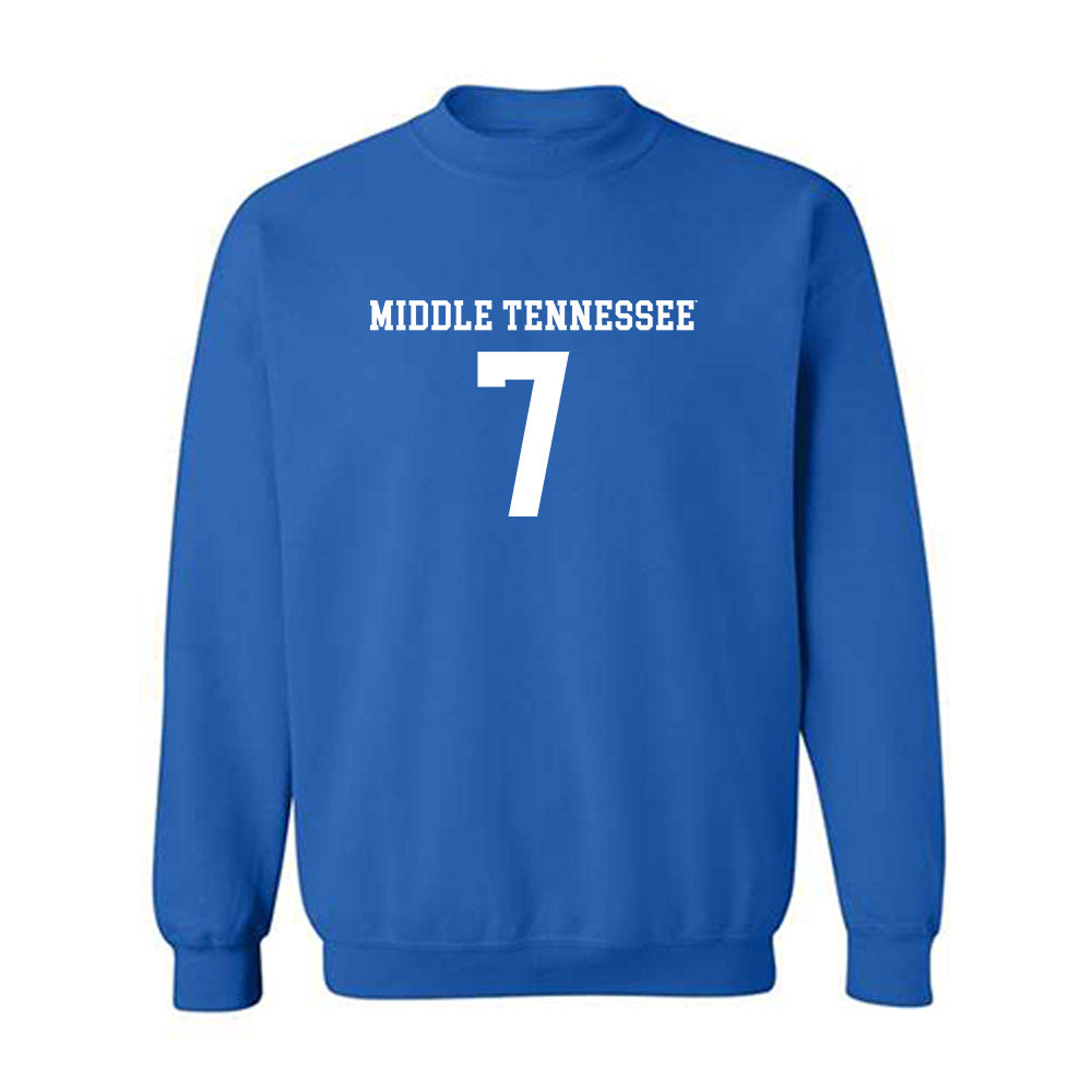 MTSU - NCAA Women's Soccer : Gracie Somerville - Replica Shersey Crewneck Sweatshirt-0