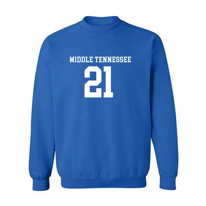 MTSU - NCAA Women's Soccer : Taylor Dodson - Replica Shersey Crewneck Sweatshirt-0