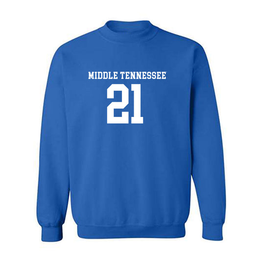 MTSU - NCAA Women's Soccer : Taylor Dodson - Replica Shersey Crewneck Sweatshirt-0