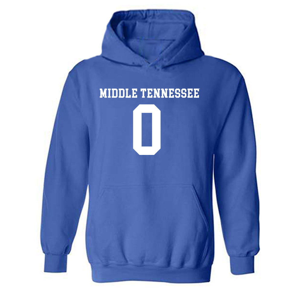 MTSU - NCAA Women's Soccer : Demi Gronauer - Replica Shersey Hooded Sweatshirt-0