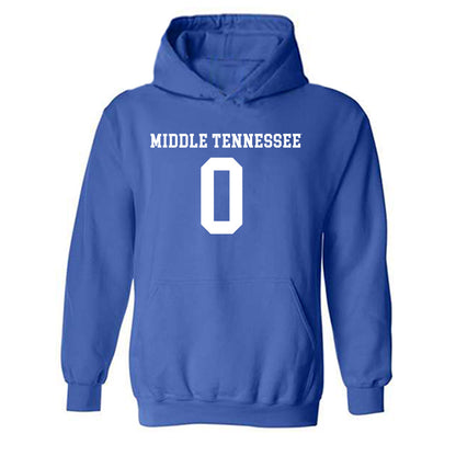 MTSU - NCAA Women's Soccer : Demi Gronauer - Replica Shersey Hooded Sweatshirt-0