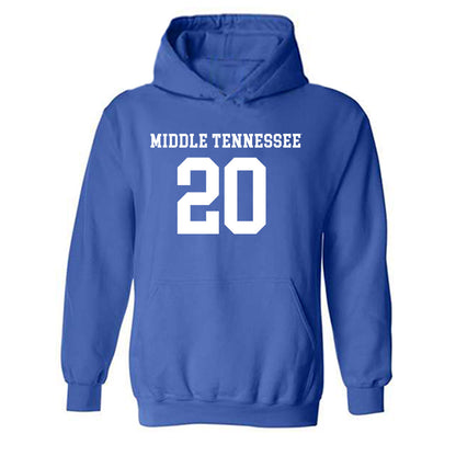 MTSU - NCAA Women's Soccer : Valentina Navetta - Replica Shersey Hooded Sweatshirt-0