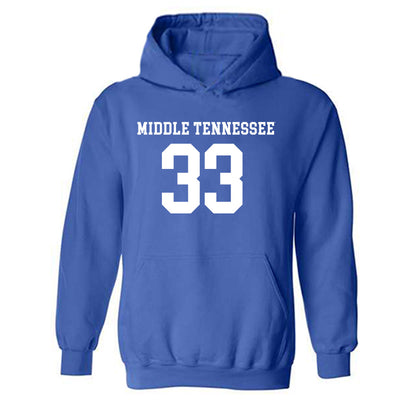 MTSU - NCAA Women's Soccer : Scottie Newton - Replica Shersey Hooded Sweatshirt-0