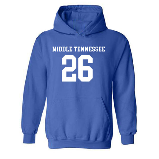MTSU - NCAA Women's Soccer : Brynn Patterson - Replica Shersey Hooded Sweatshirt-0
