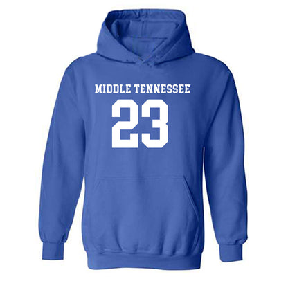 MTSU - NCAA Women's Soccer : Luiza Junior dos Santos - Replica Shersey Hooded Sweatshirt-0