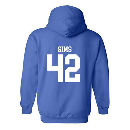 MTSU - NCAA Football : Lagarrius Sims - Replica Shersey Hooded Sweatshirt-1
