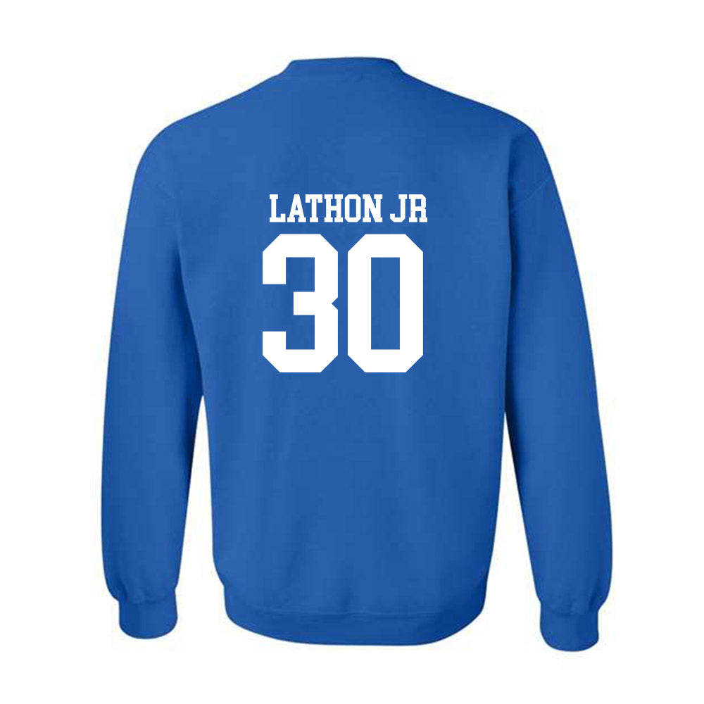 MTSU - NCAA Football : Rob Lathon Jr - Replica Shersey Crewneck Sweatshirt-1