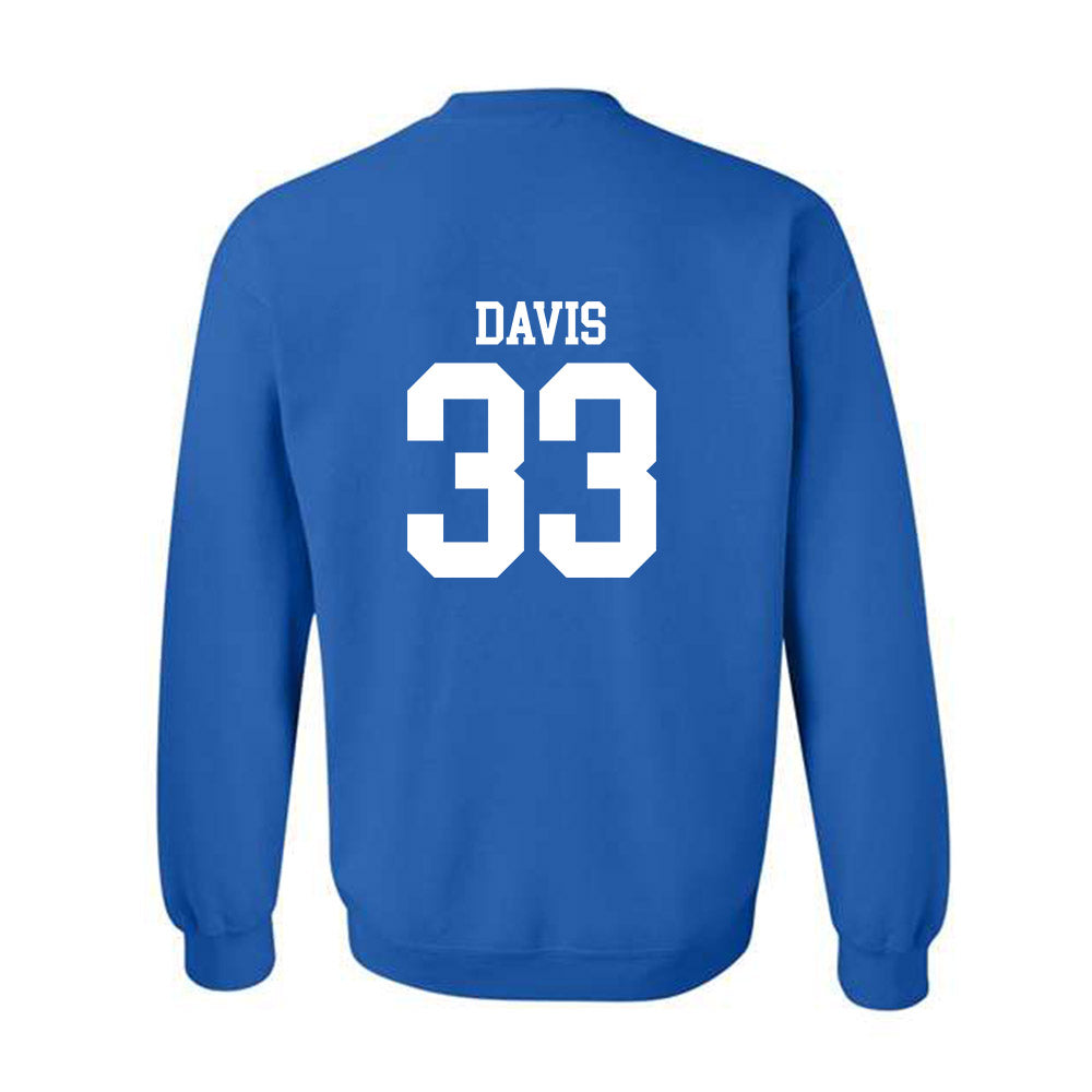 MTSU - NCAA Football : Brooklen Davis - Replica Shersey Crewneck Sweatshirt-1