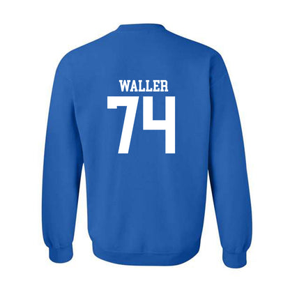 MTSU - NCAA Football : Jonathan Waller - Replica Shersey Crewneck Sweatshirt-1
