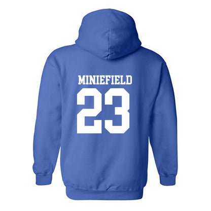 MTSU - NCAA Football : KJ Miniefield - Replica Shersey Hooded Sweatshirt-1