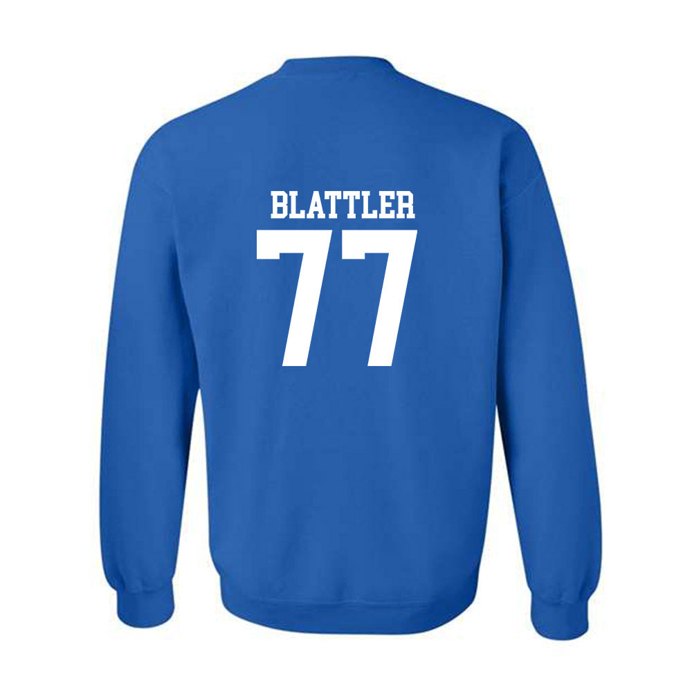 MTSU - NCAA Football : Diego Blattler - Replica Shersey Crewneck Sweatshirt-1
