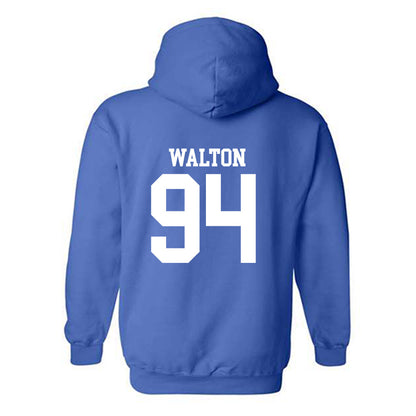 MTSU - NCAA Football : Jack Walton - Replica Shersey Hooded Sweatshirt-1