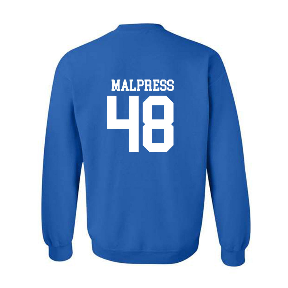 MTSU - NCAA Football : Darnell Malpress - Replica Shersey Crewneck Sweatshirt-1