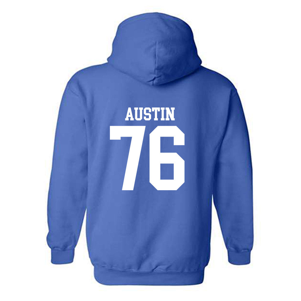 MTSU - NCAA Football : Garrett Austin - Replica Shersey Hooded Sweatshirt-1