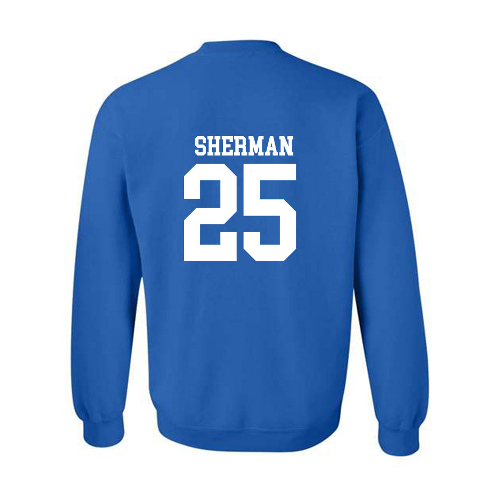 MTSU - NCAA Football : Ethan Sherman - Replica Shersey Crewneck Sweatshirt-1