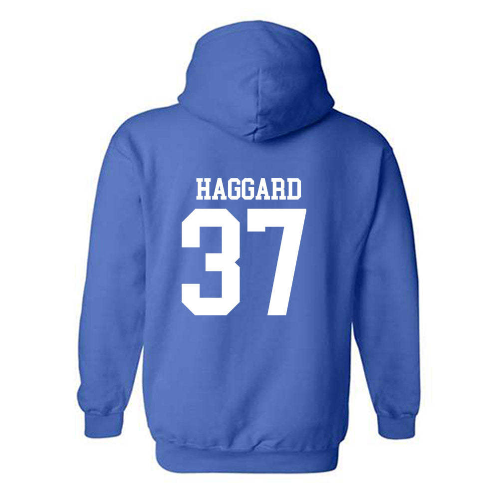 MTSU - NCAA Football : Justis Haggard - Replica Shersey Hooded Sweatshirt-1