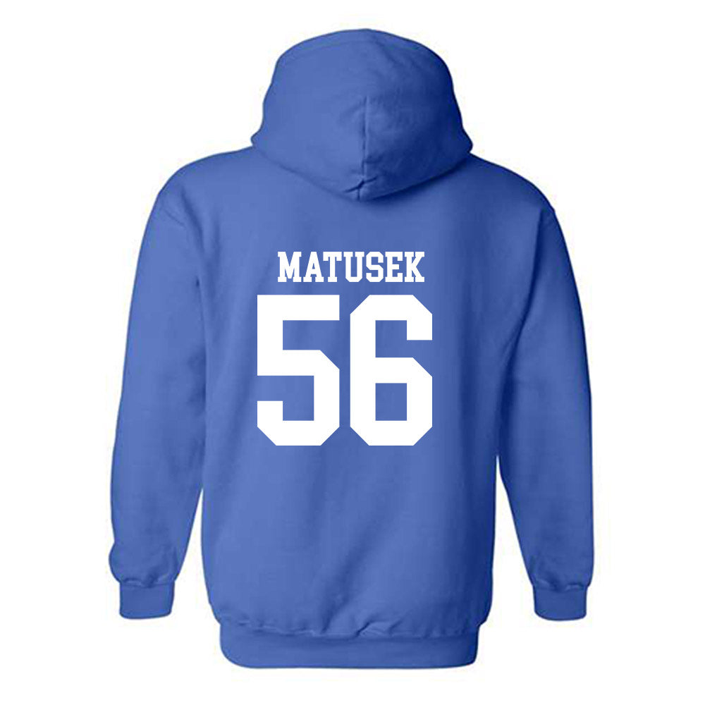 MTSU - NCAA Football : Ean Matusek - Replica Shersey Hooded Sweatshirt-1