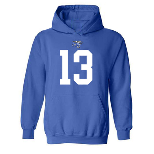 MTSU - NCAA Football : Ziyon Butler - Replica Shersey Hooded Sweatshirt-0