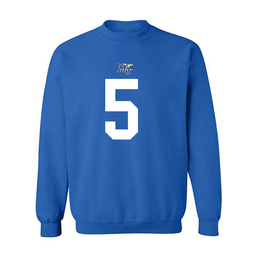MTSU - NCAA Football : Dyson McCutcheon - Replica Shersey Crewneck Sweatshirt-0