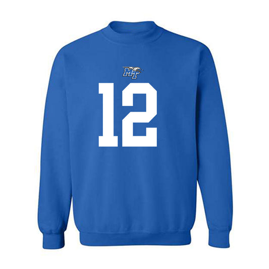 MTSU - NCAA Football : Peter Grandjean - Replica Shersey Crewneck Sweatshirt-0