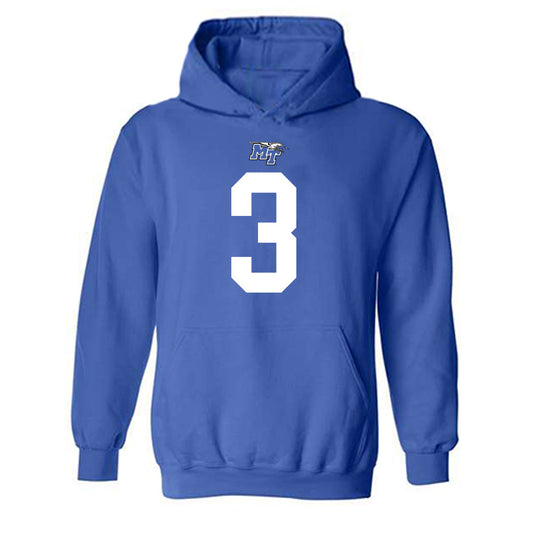 MTSU - NCAA Football : Cam Lacy - Replica Shersey Hooded Sweatshirt-0