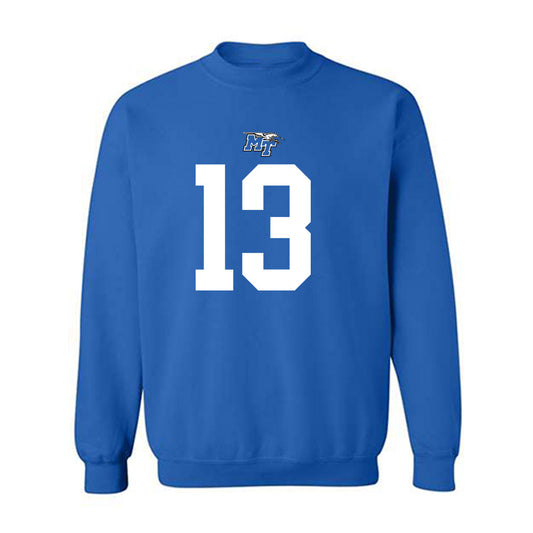 MTSU - NCAA Football : Ziyon Butler - Replica Shersey Crewneck Sweatshirt-0